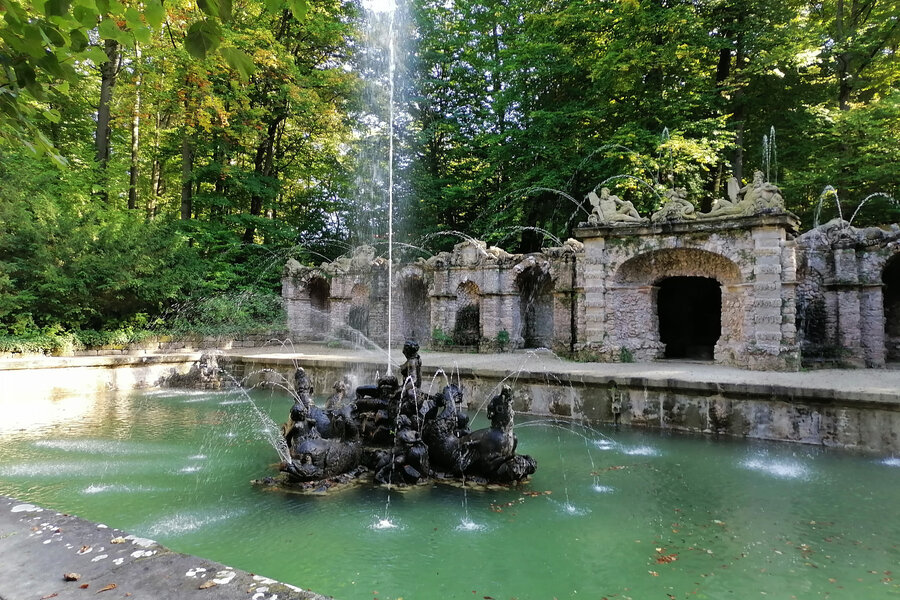 bayreuth, Eremitage Bayreuth, erleben, herbst, lkrbt, outdoor, sehenswert, skulptur, Untere Grotte, Wasserspiele